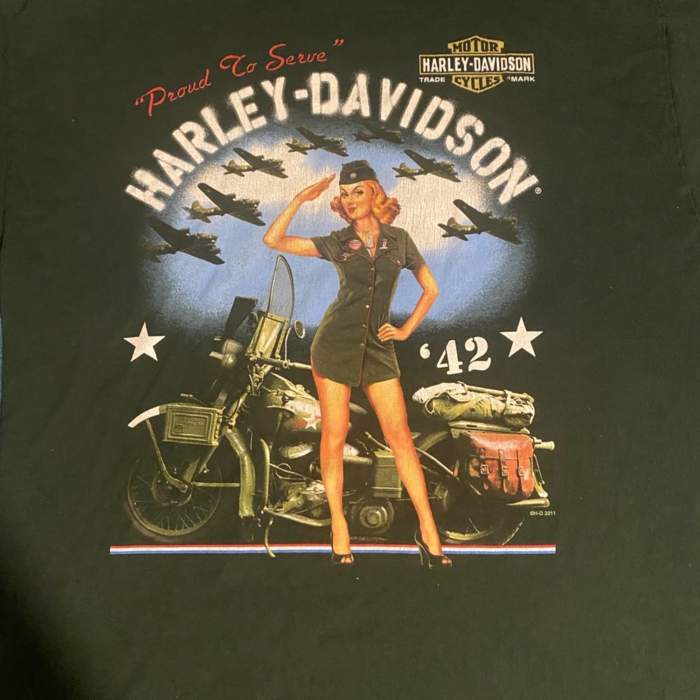 Harley-Davidson Mens t shirt size L in good conditions no rips or holds